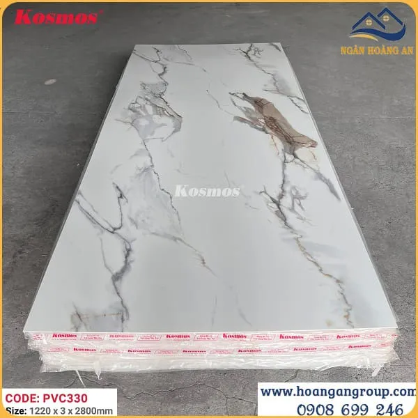 Tấm Nhựa Ốp Tường PVC Giả Vân Đá Kosmos PVC330 Dày 3mm